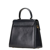 サルヴァトーレフェラガモ ガンチーニ ハンドバッグ ショルダーバッグ 2WAY E210536 ブラック レザー レディース Salvatore Ferragamo 【中古】